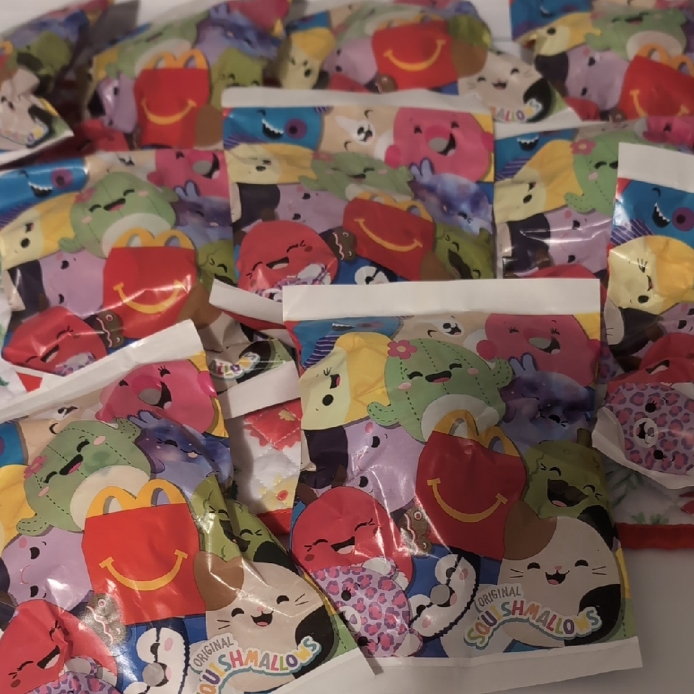 Pick 1 Squishmallows Colorful Party Favor Pack McDonald's Blind Bag New